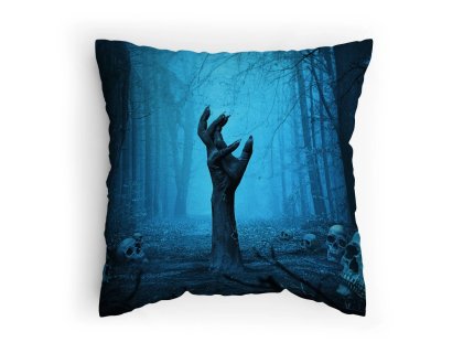 Polštářek s potiskem RGB Split zombie ruka