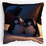 Polštářek s potiskem Roztomilý tučňáci