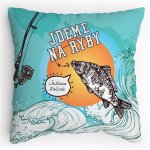 Polštářek s potiskem Rybí titulek