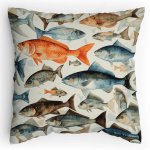 Polštářek s potiskem Ryby tvý