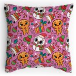 Polštářek s potiskem Snehuláci a Perníčci 2