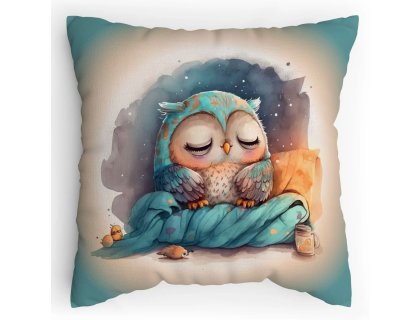 Polštářek s potiskem Sovička Vodovky