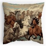 Polštářek s potiskem Splašené stádo