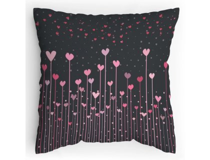 Polštářek s potiskem Srdcovka