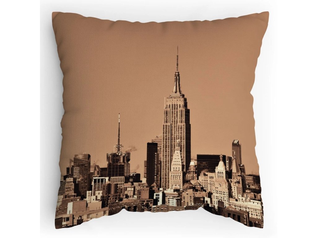 Polštářek s potiskem Staré dobré Velké Jablko