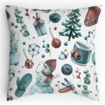 Polštářek s potiskem Sváteční textura