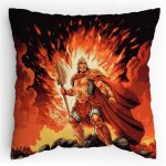 Polštářek s potiskem Svatý Florián Old Comics styl