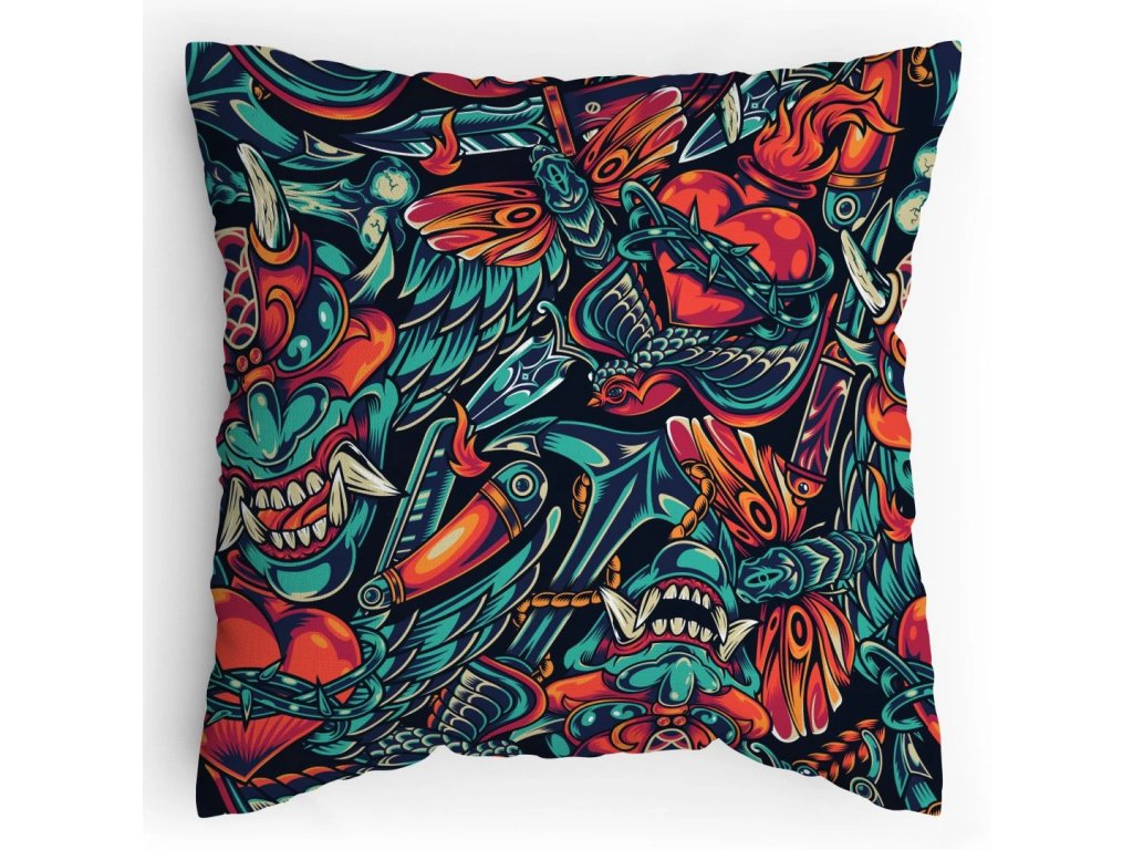 Polštářek s potiskem Tattoo