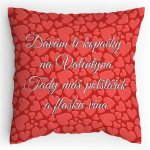 Polštářek s potiskem Valentýnský žert - Kopačky