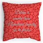 Polštářek s potiskem Valentýnský žert - Kopačky