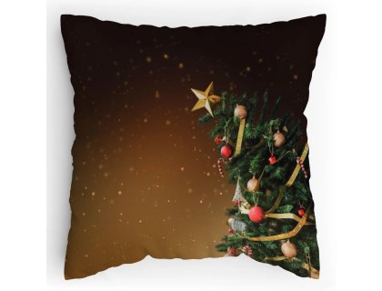 Polštářek s potiskem Vánoční stromeček