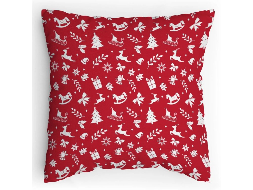 Polštářek s potiskem Vánoční textura