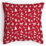 Polštářek s potiskem Vánoční textura