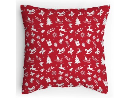 Polštářek s potiskem Vánoční textura