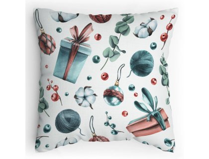 Polštářek s potiskem Vánoční textura 3