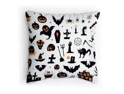 Polštářek s potiskem Veselý Halloween