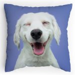 Polštářek s potiskem Vysmáté šteně