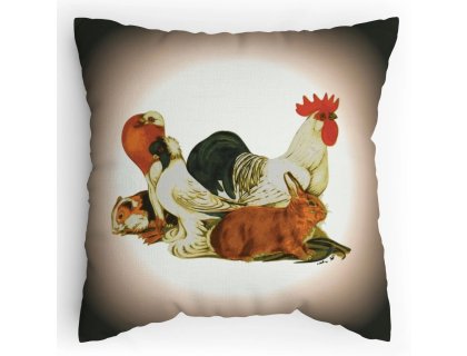 Polštářek s potiskem Výstava