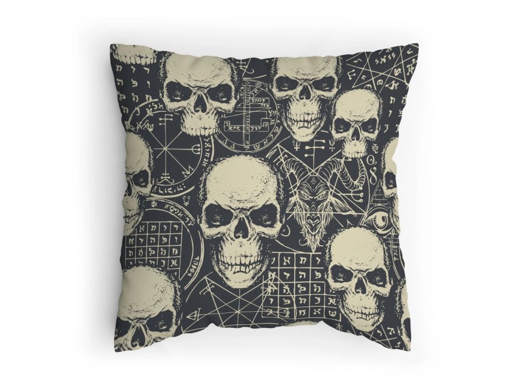 Polštářek s potiskem Vzývam satana