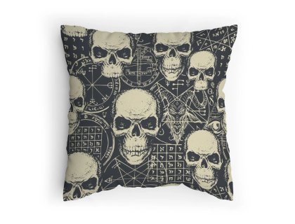 Polštářek s potiskem Vzývam satana