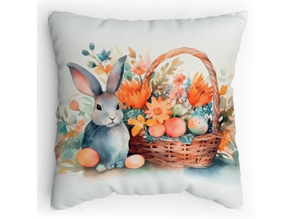 Polštářek s potiskem Zajíček vodovky