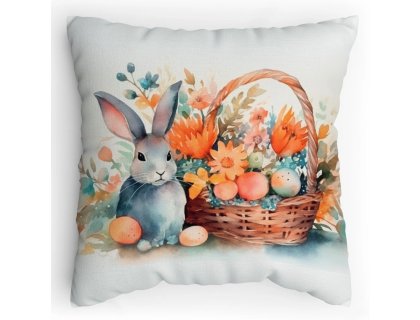 Polštářek s potiskem Zajíček vodovky