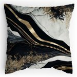 Polštářek s potiskem Zlatý Mramor