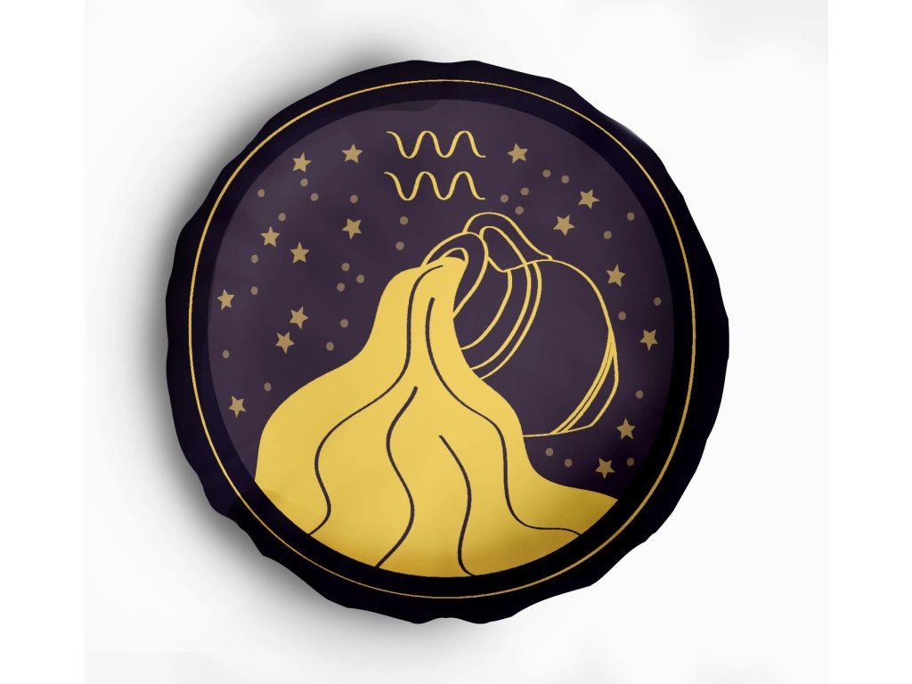 Polštářek s potiskem znamení  Vodnář DB