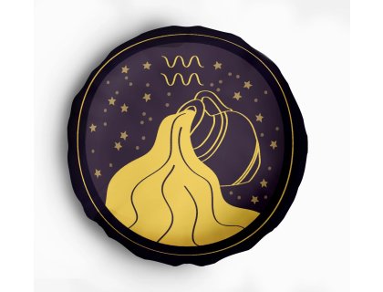 Polštářek s potiskem znamení  Vodnář DB