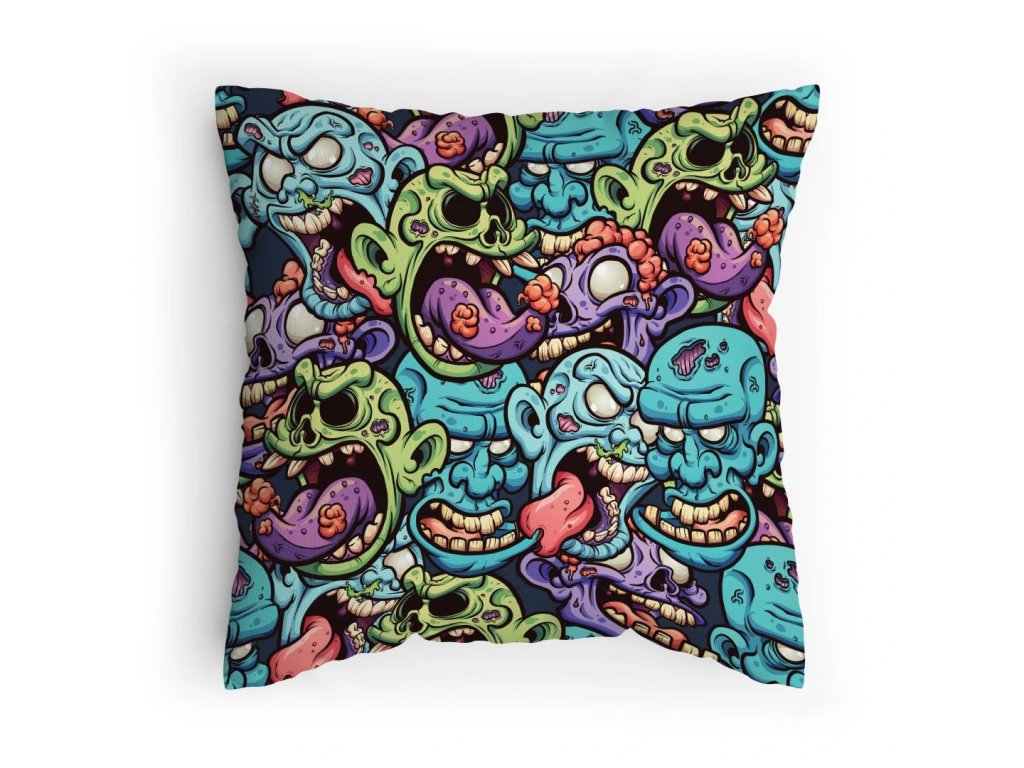 Polštářek s potiskem Zombie