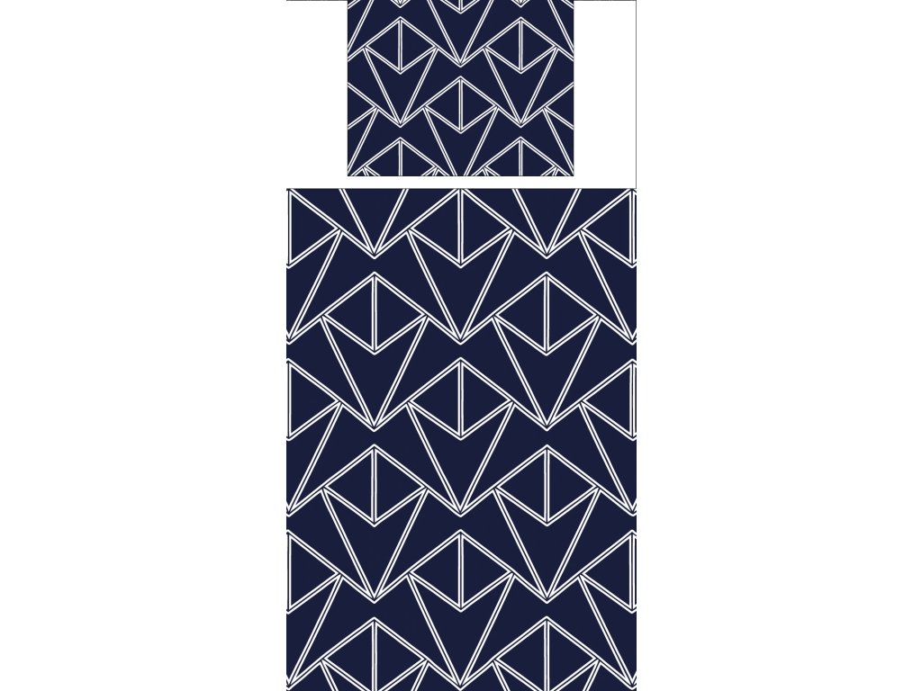 Povlečení s potiskem Art Deco Blue Tria