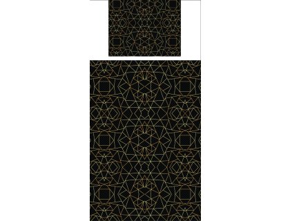 Povlečení s potiskem Art Deco Gold Tria