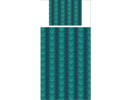 Povlečení s potiskem Art Deco Green shell