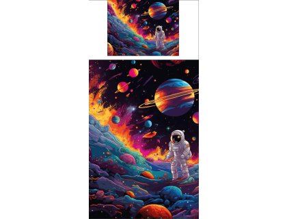 Povlečení s potiskem Barevný Vesmír