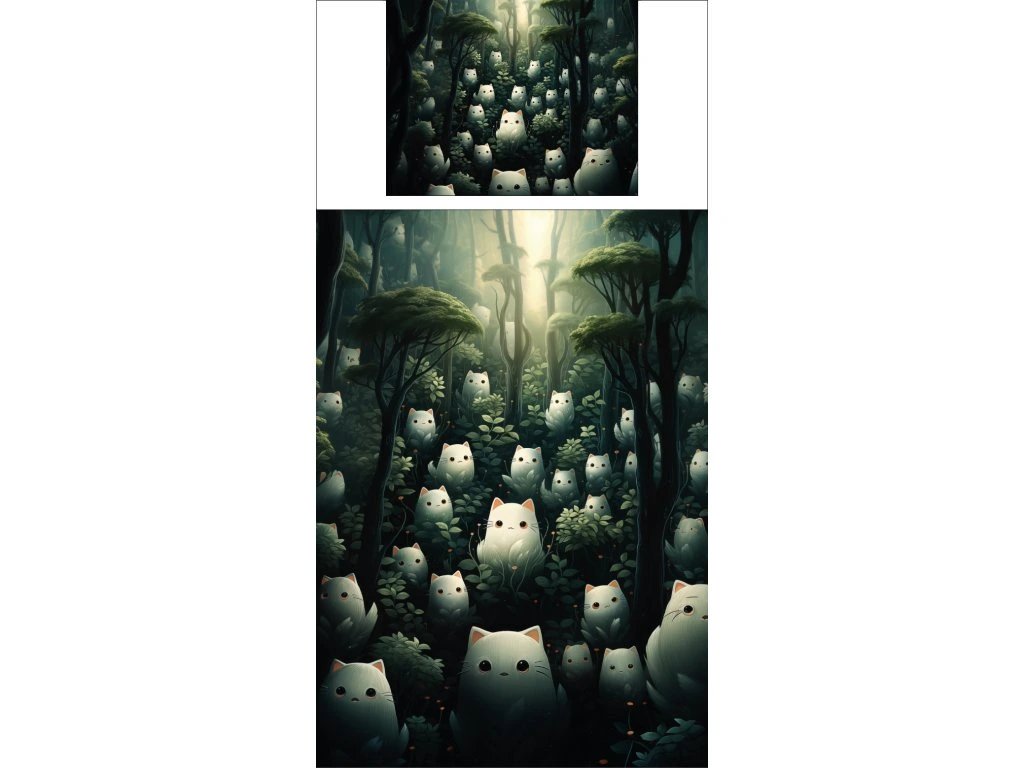 Povlečení s potiskem Gibli kočky