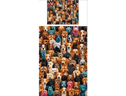 Povlečení s potiskem Hromada Psů