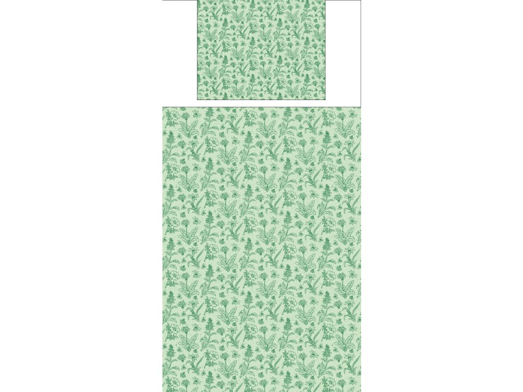 Povlečení s potiskem Klasická bylinka