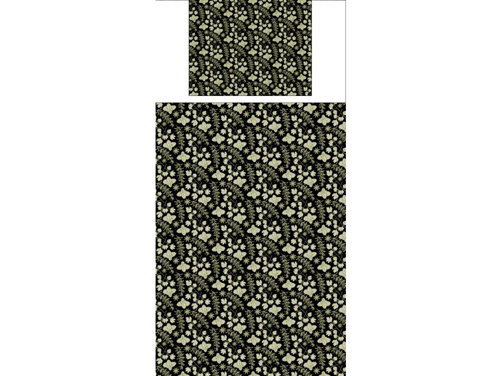 Povlečení s potiskem Krajkové květy