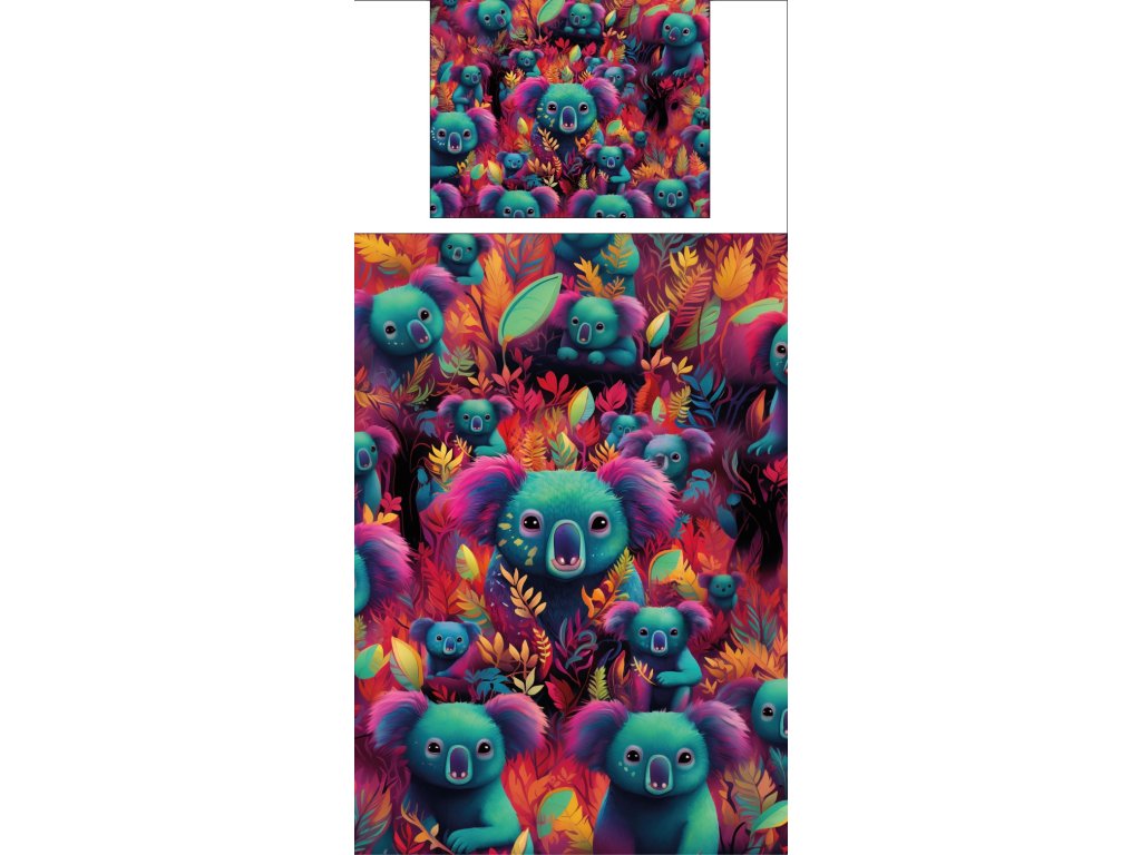 Povlečení s potiskem Mystické koaly