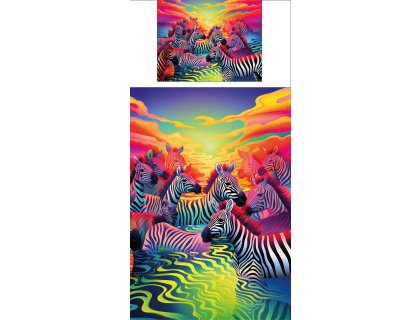 Povlečení s potiskem Mystické Zebry