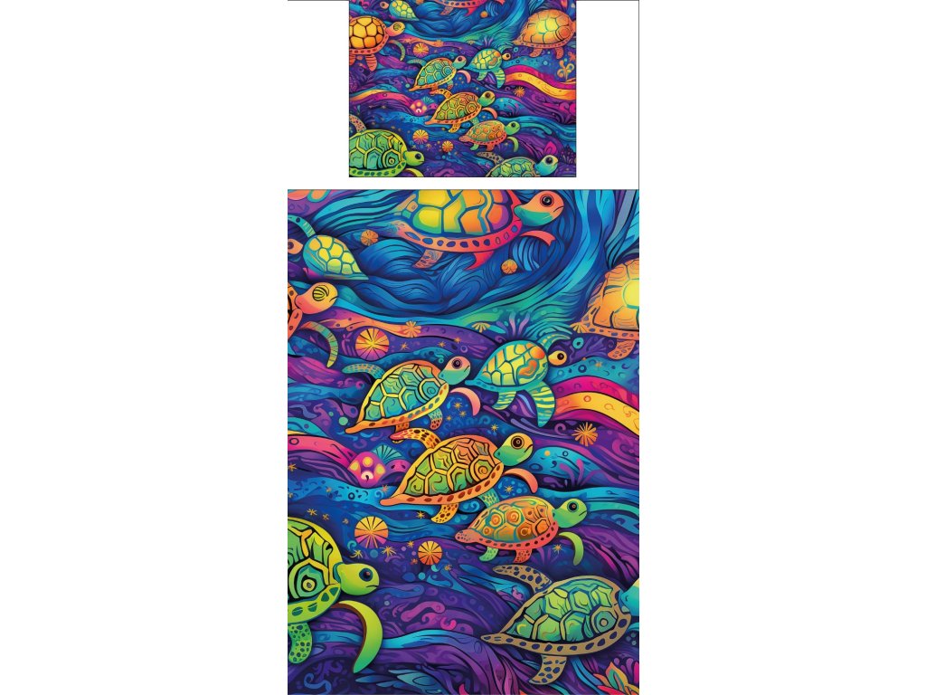 Povlečení s potiskem Mystické Želvy