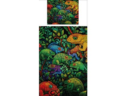 Povlečení s potiskem Mystičtí Chameleoni