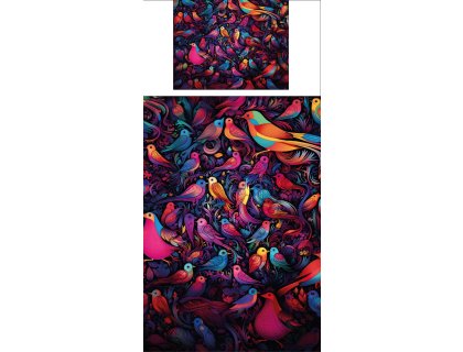 Povlečení s potiskem Mystičtí ptáci