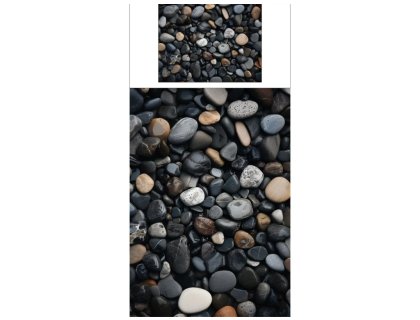 Povlečení s potiskem Oblázky