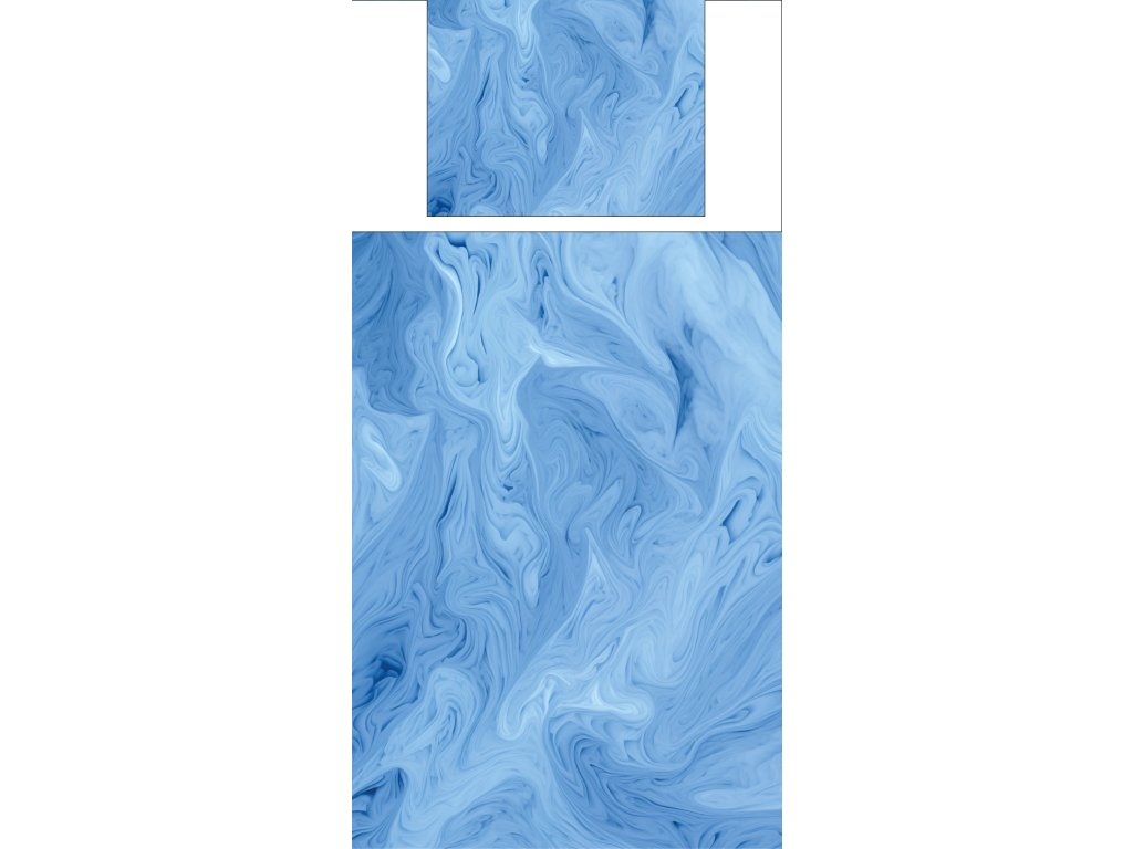 Povlečení s potiskem Neptunový mramor