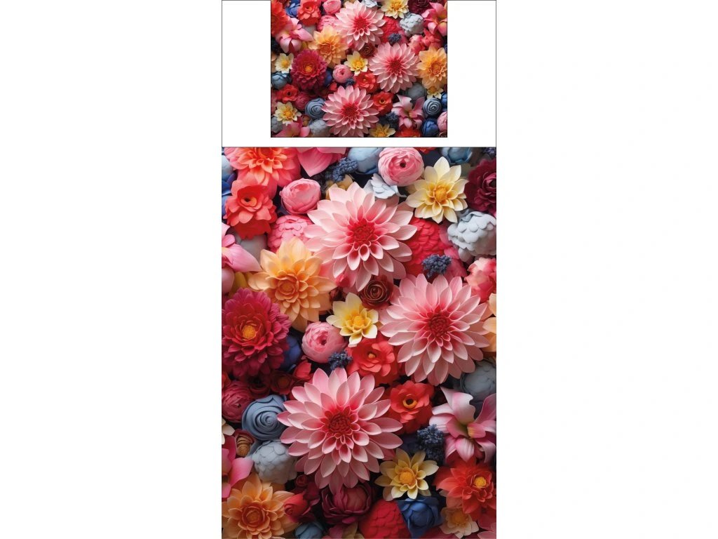 Povlečení s potiskem Pastelové Květiny