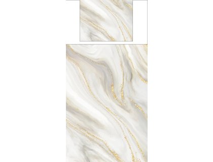 Povlečení s potiskem Rose mramor