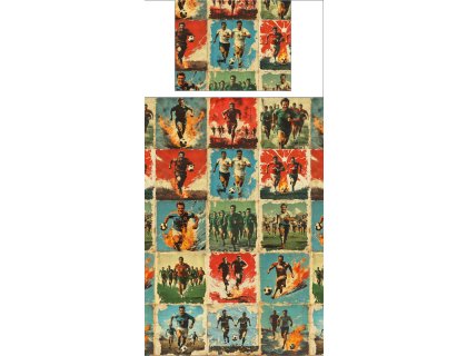 Povlečení s potiskem Retro fotbal