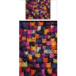 Povlečení s potiskem Tajemná kočičí stěna