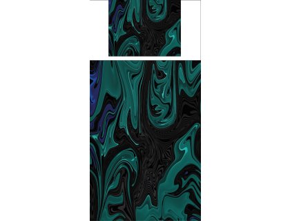 Povlečení s potiskem Temný zelený mramor